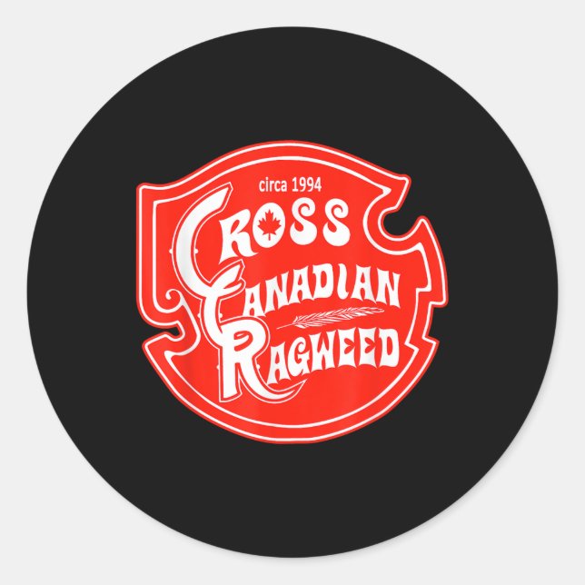 Adesivo Redondo Cross Canadian Ragweed (Frente)