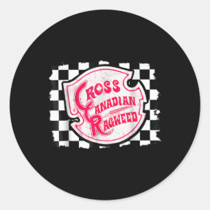 Adesivo Redondo Cross Canadian Ragweed Checkers Concert 2025