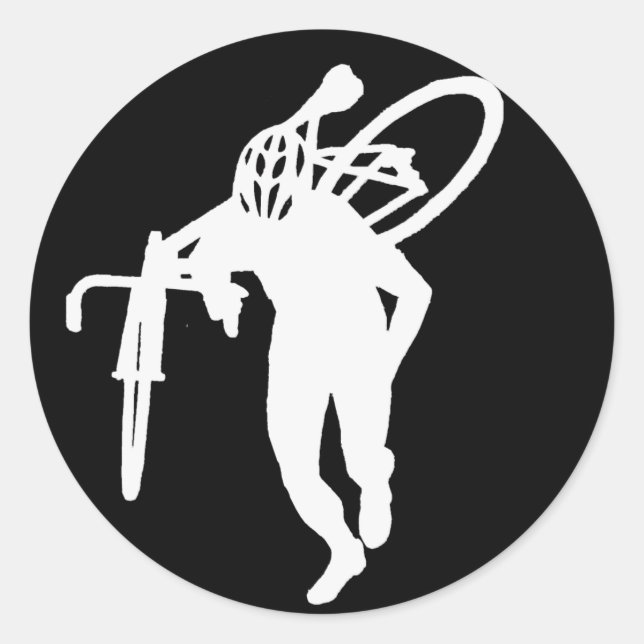 Adesivo Redondo Cross Man Sticker (Frente)