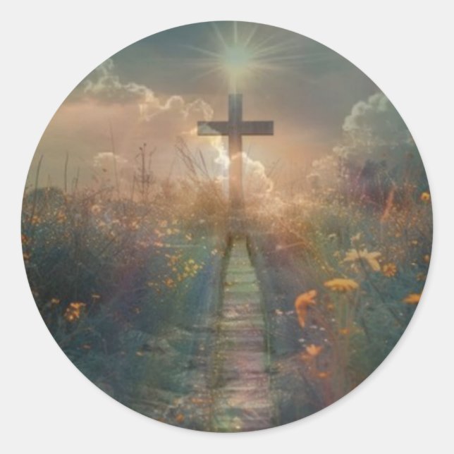 Adesivo Redondo Cross Stickers (Frente)