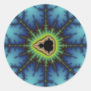 Adesivo Redondo Crosshairs - Fractal