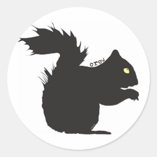Adesivo Redondo Crow Sticker