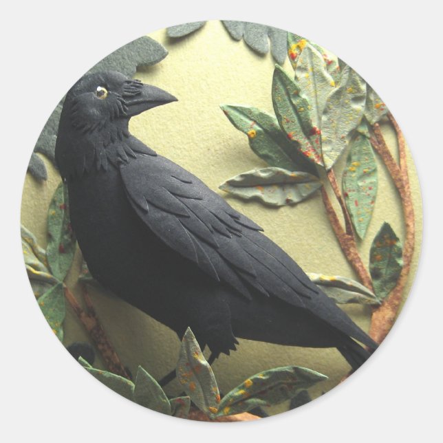 Adesivo Redondo Crow Stickers (Frente)