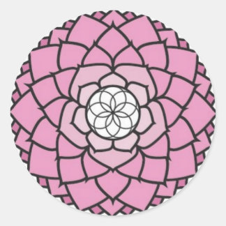 Adesivo Redondo Crown Chakra Sticker