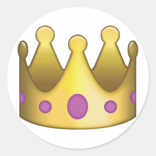 Adesivo Redondo Crown emoji (Frente)