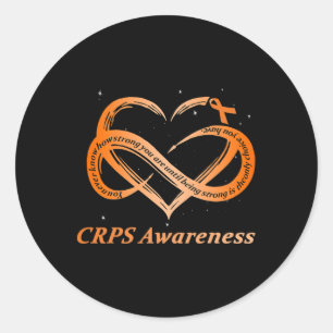 Adesivo Redondo Crps Sensibilização Dor Crônica Faixa Laranja Rsd