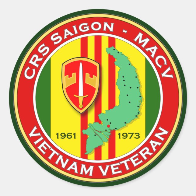 Adesivo Redondo CRS Saigon 2 - ASA Vietnam (Frente)