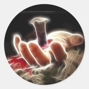 Adesivo Redondo Crucificação