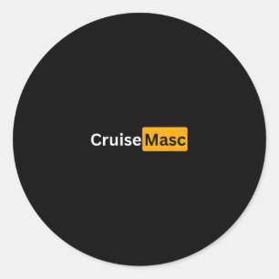 Adesivo Redondo Cruise Masc - Y Cruising Presentes de Boa Viagem