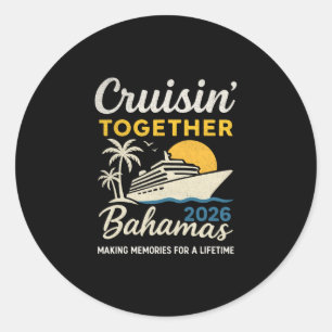 Adesivo Redondo Cruisin’ Together Hamas 2026 Férias em Família Cru