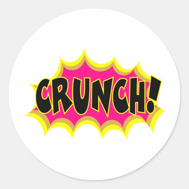 Adesivo Redondo Crunch! (Frente)