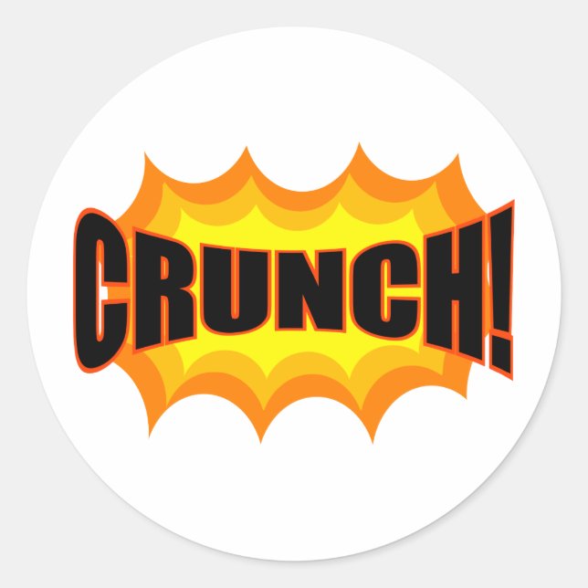 Adesivo Redondo Crunch! (Frente)