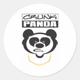 Adesivo Redondo Crunk Panda
