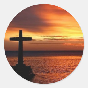 Adesivo Redondo cruz