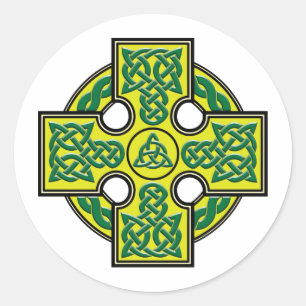Adesivo Redondo cruz celta