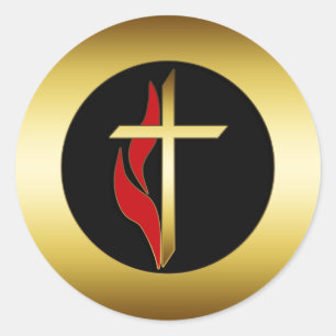 ADESIVO REDONDO CRUZ & CHAMA