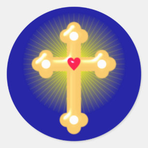 Adesivo Redondo Cruz cross