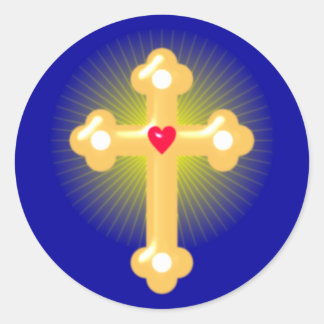 Adesivo Redondo Cruz cross
