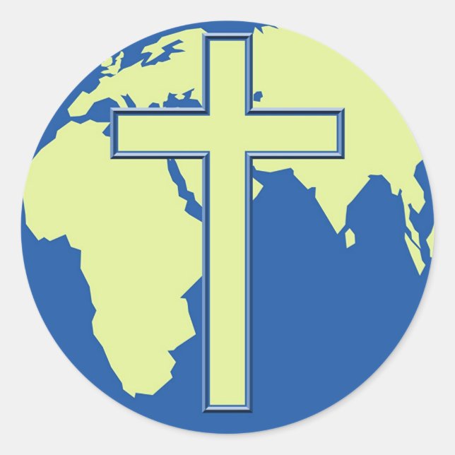 Adesivo Redondo Cruz da Terra (Frente)