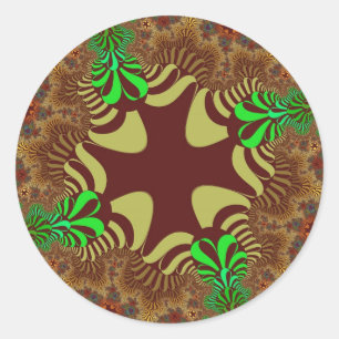 Adesivo Redondo Cruz de Bronze