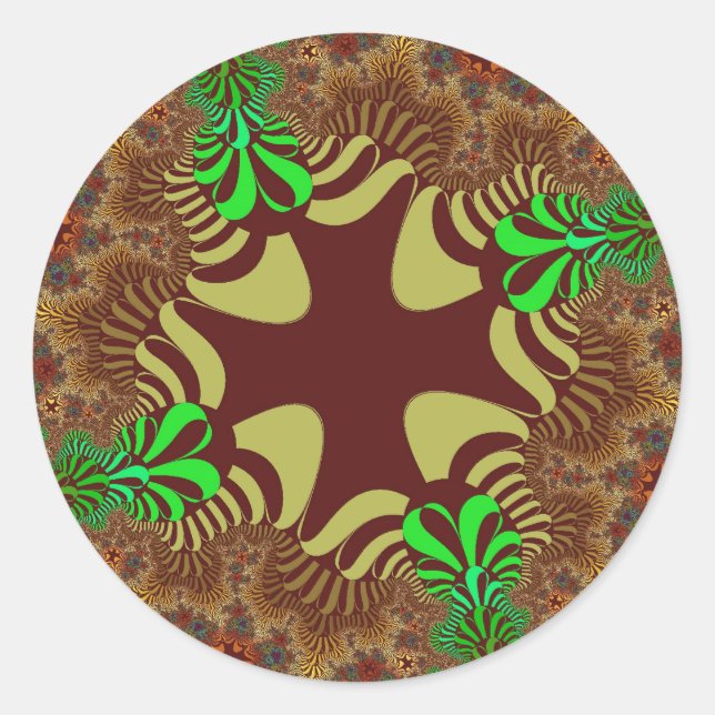 Adesivo Redondo Cruz de Bronze (Frente)