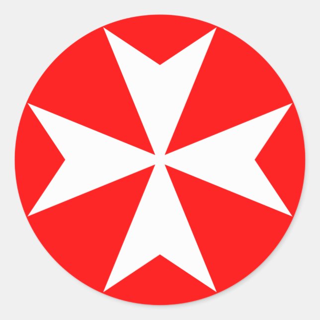 Adesivo Redondo Cruz de Malta (Frente)