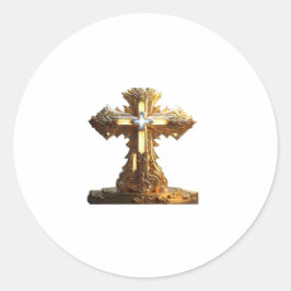 Adesivo Redondo Cruz de Redenção