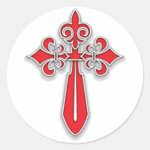 Adesivo Redondo Cruz de Santiago