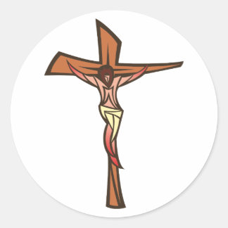 Adesivo Redondo Cruz Jesus Cristo cross cristão