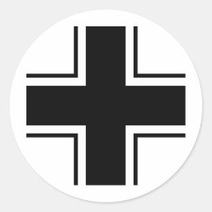 Adesivo Redondo Cruz negra da Luftwaffe