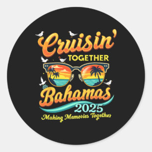 Adesivo Redondo Cruzamento Familiar De Combate Com Bahamas 2025 Tr