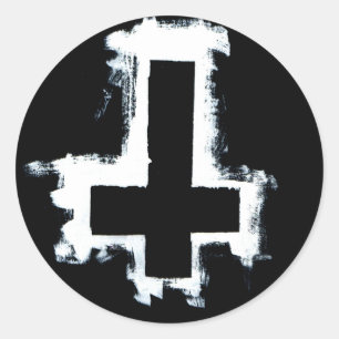 Adesivo Redondo Cruzamento Invertido, Folha de Seis.