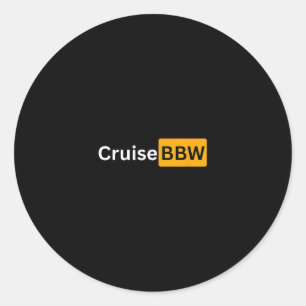 Adesivo Redondo Cruzeiro Bbw - Y Cruising Presentes de Boa Viagem