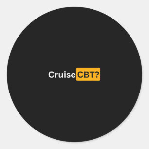 Adesivo Redondo Cruzeiro Cbt - Presentes de Boa Viagem Y Cruising