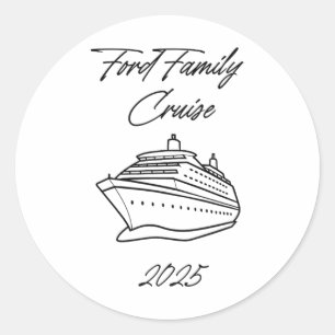 Adesivo Redondo Cruzeiro da Família Ford 2025