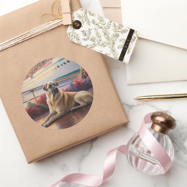 Adesivo Redondo Cruzeiro de Natal do Pastor Anatólico: Pawsome (Presentear)