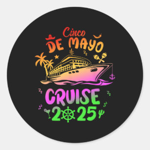 Adesivo Redondo Cruzeiro do Cinco De Mayo 2025 Família Squad Match