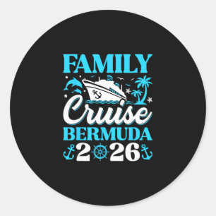 Adesivo Redondo Cruzeiro em Família 2026 Bermuda Correspondência F