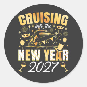 Adesivo Redondo Cruzeiro para o Ano Novo 2027