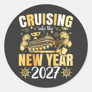 Adesivo Redondo Cruzeiro para o Ano Novo 2027