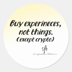 Adesivo Redondo Cryptocurrency vs. Things Gold Tint