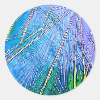 Adesivo Redondo Crystal Art: Blue Crystal