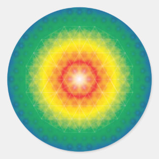 Adesivo Redondo Crystal Mandala