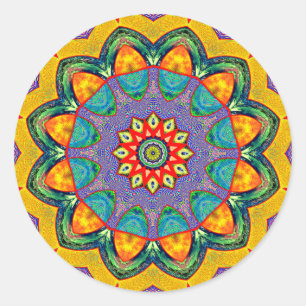 Adesivo Redondo Crystal Mandala Quilt