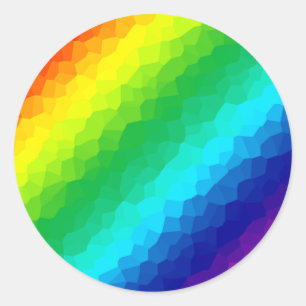 Adesivo Redondo Crystal Rainbow