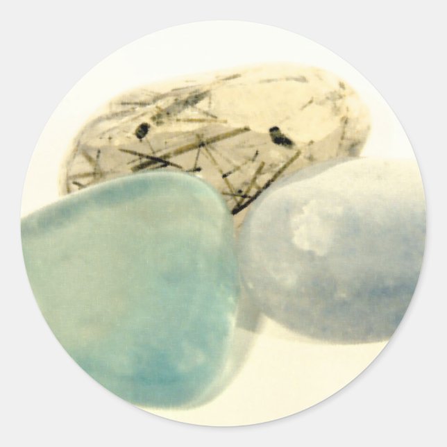 Adesivo Redondo Crystal Stickers (Frente)