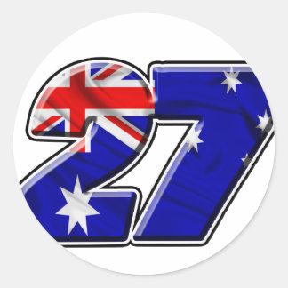 Adesivo Redondo CS27flag