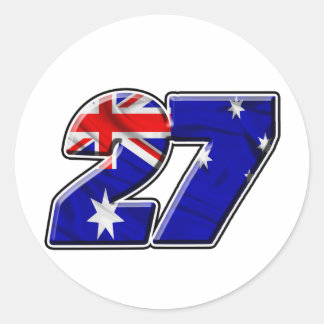 Adesivo Redondo CS27flag