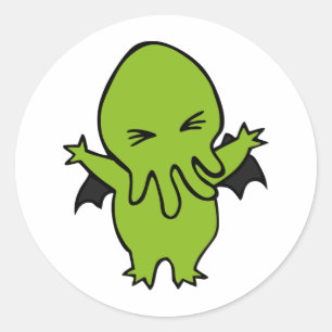 Adesivo Redondo Cthulie