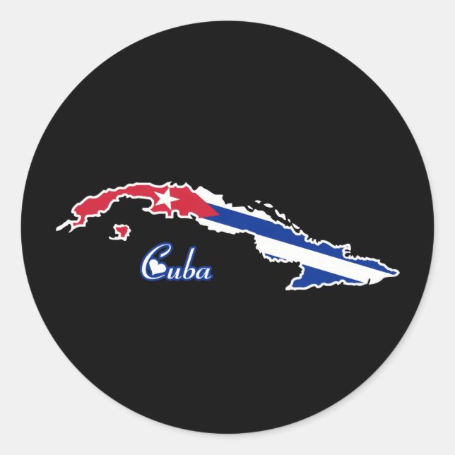 Adesivo Redondo Cuba legal (Frente)